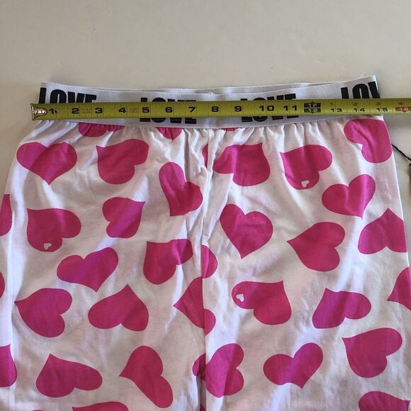 Roll Outta Bed Pink Heart Pajama Bottoms Juniors Size XL - Picture 4 of 13